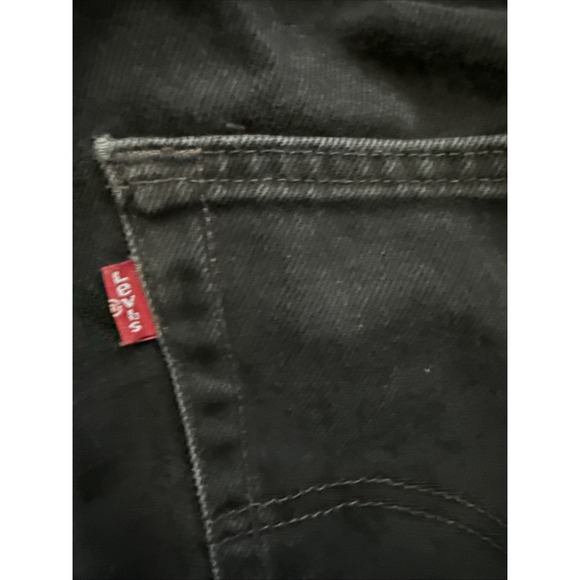 Levi's 501 Black Denim Jeans Mens W42 L30 Classic Fit - Picture 3 of 6